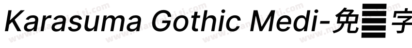 Karasuma Gothic Medi字体转换